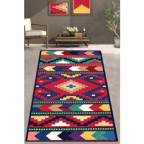ordo - pamučni šareni tepih za hodnik (80 x 150) Slike