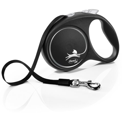 Flexi Povodac Black Design crni, 5 m - Veličina L: do 50 kg Cijene
