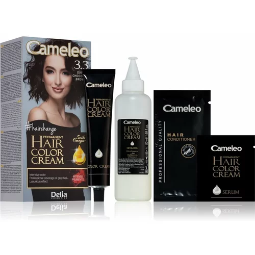 Cameleo Omega permanentna barva za lase odtenek 3.3 Dark Chocolate Brown