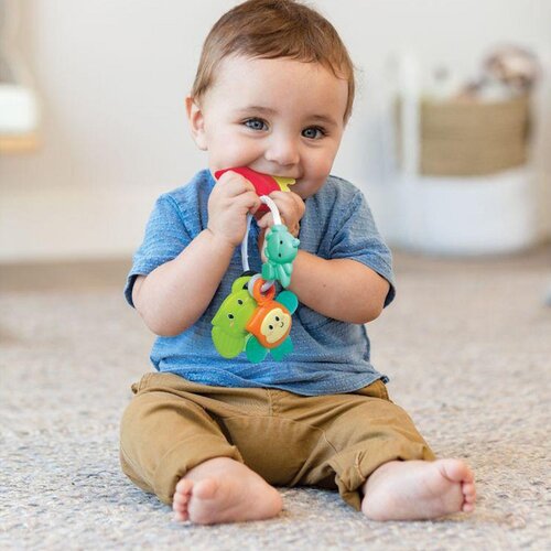 B Kids infantino&amp;reg; aktivnostna obe&amp;scaron;anka z grizalom safari Slike