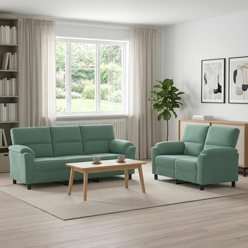  Set sofe 2 pcs Morska zelena Bar&amp;scaron;un Slike