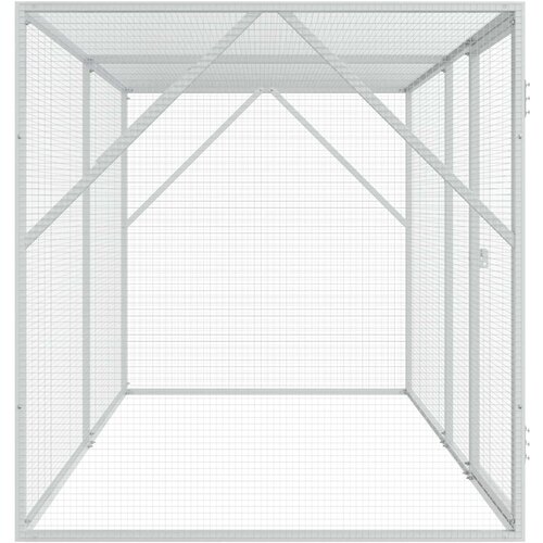  Kavez za ptice Antracit 208 x 102 x 108 cm Cinkani čelik Slike