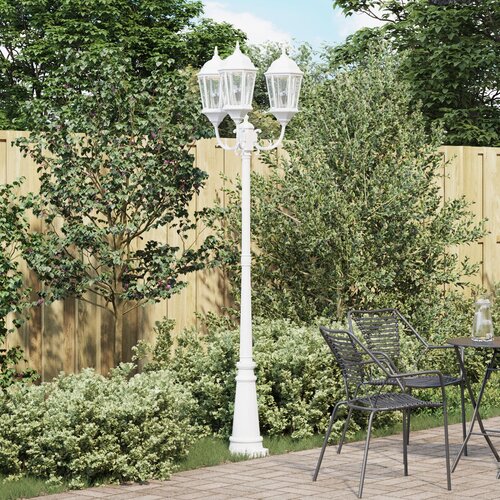 vidaXL Stup svjetla za vrt Bijeli Aluminij 61 x 53 x 235 cm Cijene