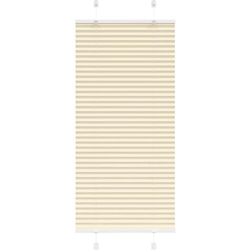 vidaXL Plisirana žaluzija Cream 65x100 cm Širina tkanine 64,4 cm Cene