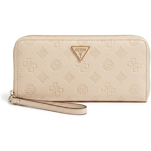 Guess Denarnice Blake Slg Large Zip Around Bež Cene