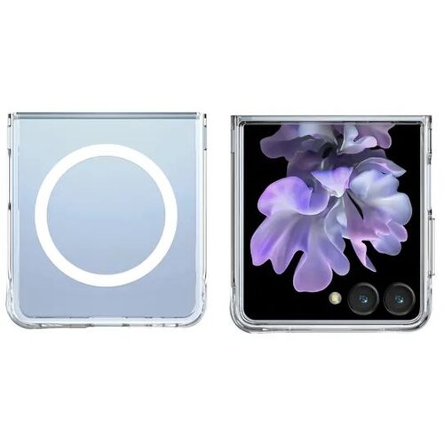 Samsung MaxMobile TPU maska Drop-Proof Pure MagSafe za Galaxy Z Flip 8, prozirna Slike
