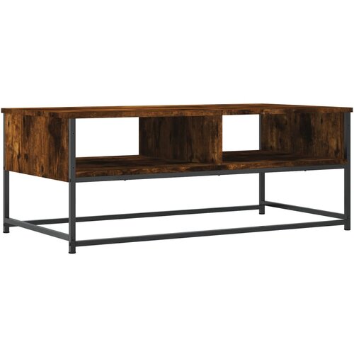 Maison Chic Klubska mizica - kavna mizica - Nizka mizica dimljeni hrast 100x51x40 cm inženirski les, (21754277) Cene