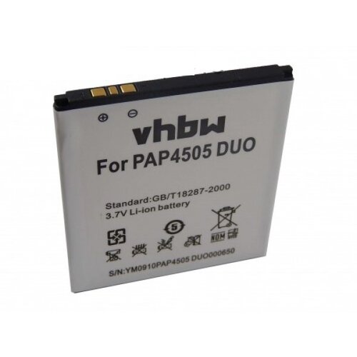 VHBW Baterija za Prestigio MultiPhone 4505 Duo, 2000 mAh Slike