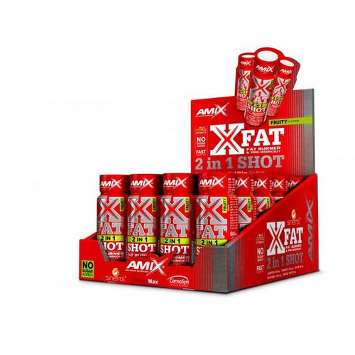 Amix &amp;Scaron;otovi za za sagorevanje masti i energiju X-Fat 2in1, 60 ml, 20 komada Slike