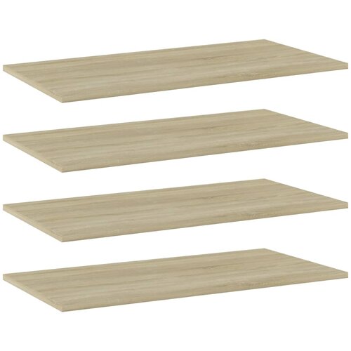 vidaXL Dodatne police za omaro 4 kosi sonoma hrast 80x40x1,5 cm Cene