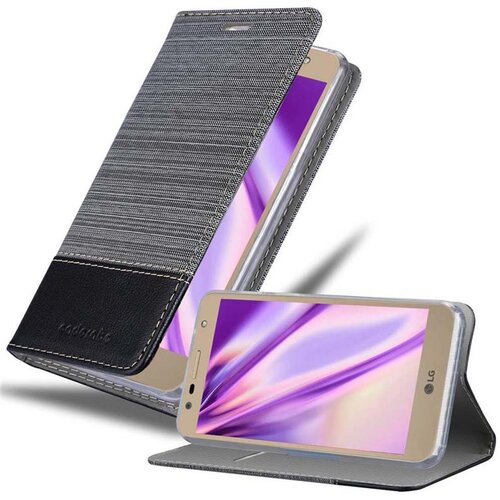 Cadorabo Case, združljiv z LG v sivi črni barvi - za&scaron;čitni pokrov z magnetnim zapiranjem, stoječo funkcijo in režo za kartico, (20593200) Cene