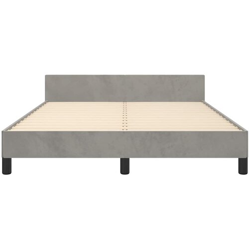  Okvir za krevet bez madraca svjetlosivi 140 x 190 cm bar&amp;scaron;unasti Slike
