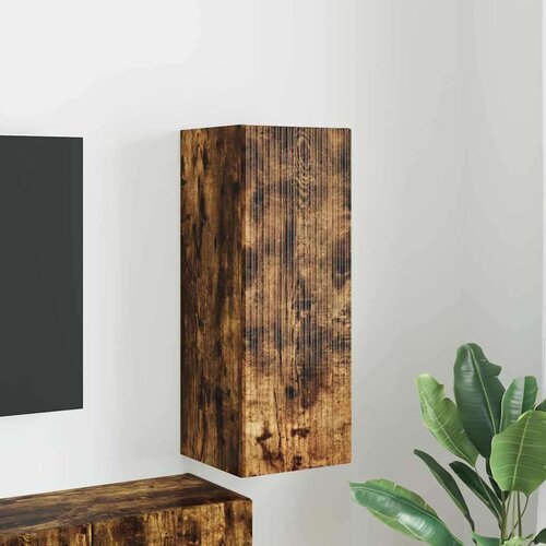 TV stenska omara Dimljeni oreh 30 x 31 x 80 cm Konstruiran les, (5000092121) Cene