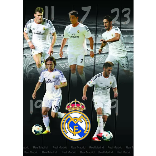  Zvezek mehke platnice A5 karo, Real Madrid 61983