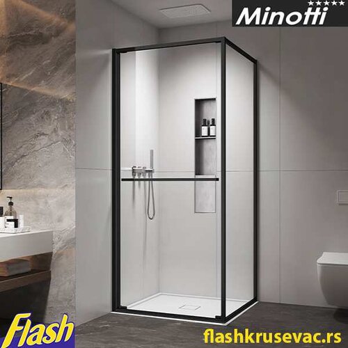 Minotti Tu&amp;scaron; kabina kvadratna CRNA - (bez kadice) - Minotti - Copen Atlas Pro 1V Slike