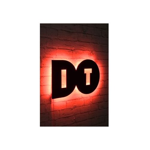 WALLXPERT zidna LED dekoracija Do It Red Cene