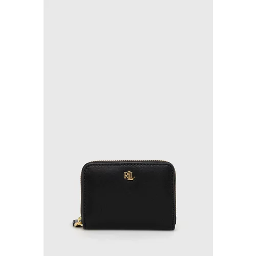 Polo Ralph Lauren Kožni novčanik za žene, boja: crna