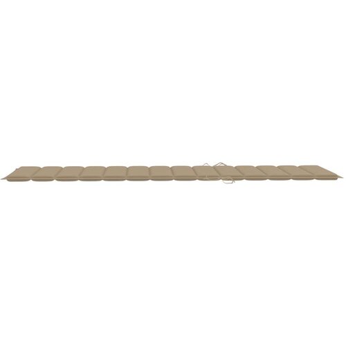 VidaXL jastuk za ležaljku za sunčanje bež 200 x 70 x 3 cm od tkanine Slike