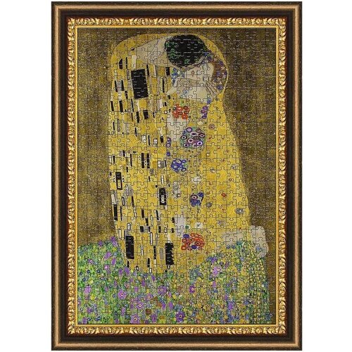 Trefl Poljubac, Klimt - puzzle od 500 dijelova s okvirom - Slike