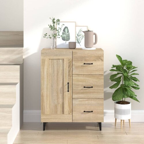  Komoda boja hrasta sonome 69,5x34x90 cm od konstruiranog drva Slike