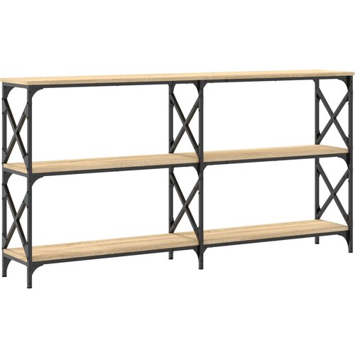  Konzolni stol boja hrasta 156x28x80,5 cm konstruirano drvo Slike