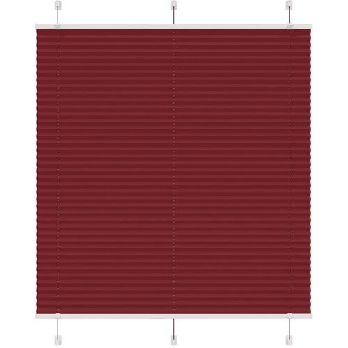  Plisirana zavjesa Bordo crvena 115x100 cm Širina tkanine 114,4 cm Poliester Cene