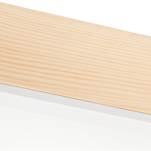  plafonsko svetlo natural square 4xE27/15W/230V 39x39 cm borovina/bela Slike