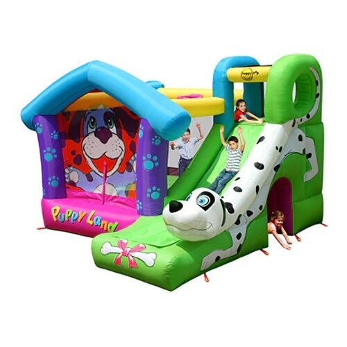 Happy Hop Puppy Land dvorac na naduvavanje sa toboganom 350x340x245 ( 9109 ) Cene