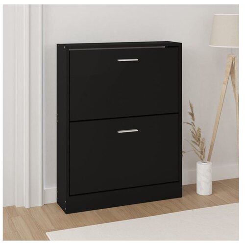  Ormarić za cipele crni 59 x 17 x 81 cm od konstruiranog drva Cijene
