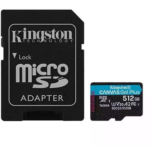 Kingston SD Card 512GB Canvas Go! Plus sa adapterom SDCG3/512GB Cene