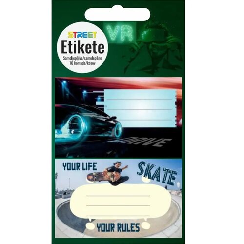 STREET Nalepke za zvezke TEEN BOYS 10/1 Cene