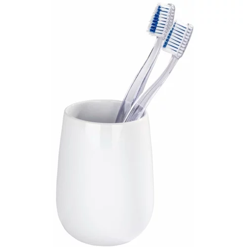 Wenko bijela keramička čaša za četkice za zube malta