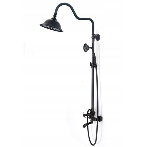 REA Bath Tu&amp;scaron; set z izlivom Retro Old Black Slike