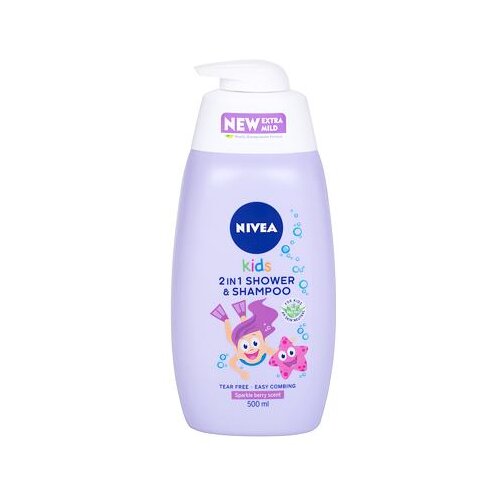 Nivea Kids Girl gel za tuširanje i šampon 2 u 1 za djecu 500 ml Cene