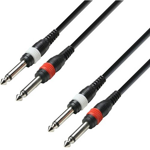 Adam Hall K3TPP0300 in&scaron;trumenti priključni kabel [2x klinken vtič 6.3 mm (mono) - 2x klinken vtič 6.3 mm (mono)] 3 m črna, (20542260) Cene