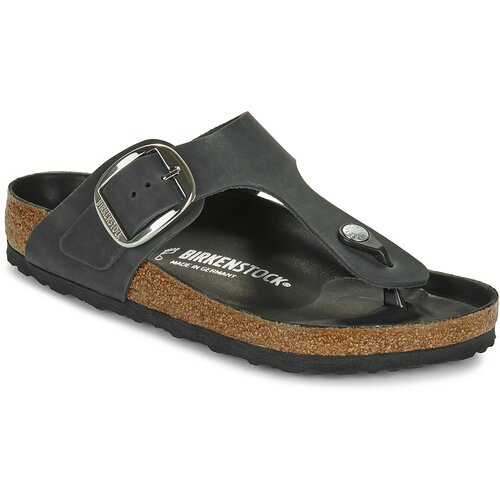 Birkenstock Gizeh Big Buckle LEOI Black HEX Crna Slike