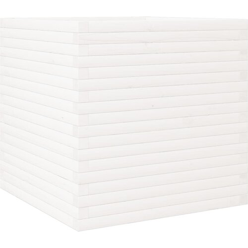 Maison Chic Vrtno cvetlično korito - Cvetlični Lonec belo 70x70x68,5 cm trdna borovina, (21790559) Cene