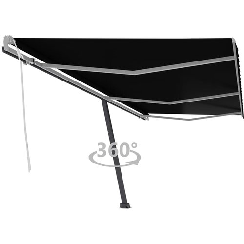 vidaXL Prostostoječa ročno zložljiva tenda 600x300 cm antracitna Cene