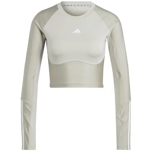 Adidas Tehnička sportska majica bež / siva