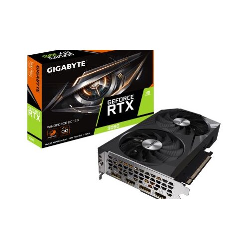 Gigabyte RTX 3060 WF OC 12GB[GV-N3060WF2OC-12GD]12GB; 2xDP, 2xHDMI; Slike