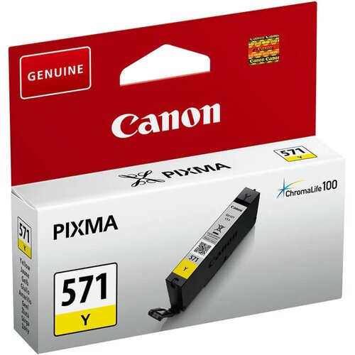 Canon Po&scaron;kodovana embalaža: kartu&scaron;a CLI-571Y (rumena), original Cene