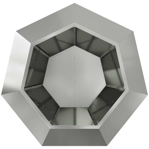  Sadilica Srebrno 100 x 100 x 80 cm Cinkani čelik Slike