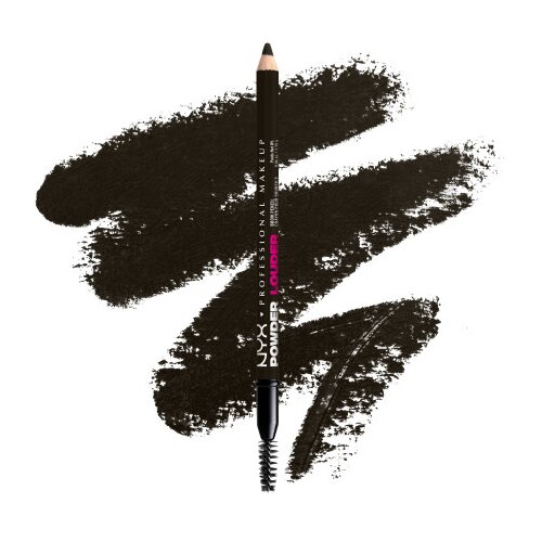 NYX Professional Makeup črtalo za obrvi - Powder Louder Brow Pencil - Black Cene
