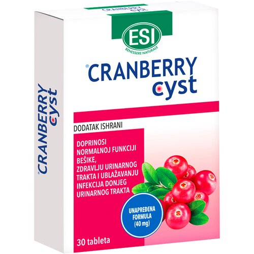 BGB ITALIANA-BGB preparat sa ekstraktom brusnice za urinarni trakt esi cranberry cyst - brusnica 30 tableta Slike
