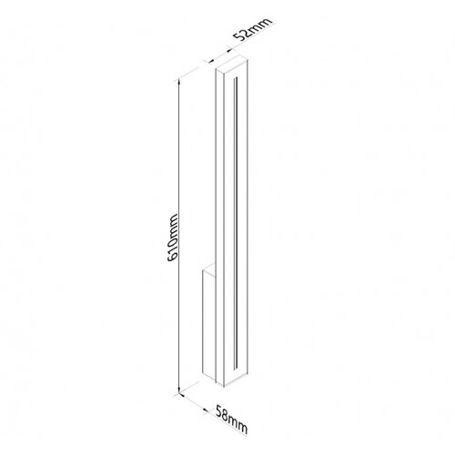  led svetiljka 1007D zidna 12W 3000K IP65 siva Cene