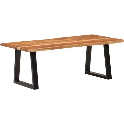 Stolić za kavu 110 x 55 x 40 cm od masivnog bagremovog drva Slike