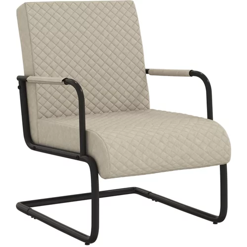  Konzolna stolica od umjetne kože svjetlosiva