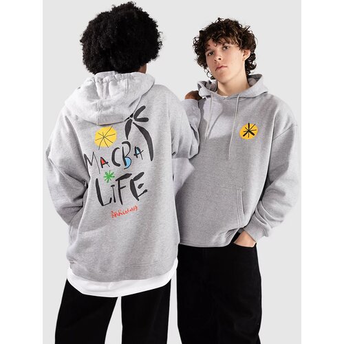 Macba Life Palm Pulover s kapuco heather grey Cene