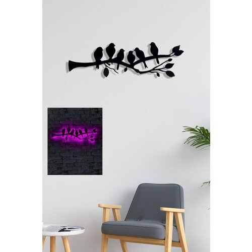 Opviq dekorativno LED osvetljenje Birds, 25x75 cm, 60 LEDs/m, 375cm Kabl , Crno Slike