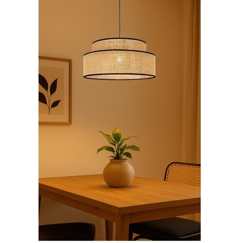  Visilica na sajli BOHO 1xE27/60W/230V prečnik 40 cm, bež Slike